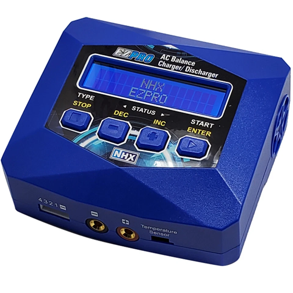 NHX EZPRO 65W LiPo/LiFe/NIMH 2-4s Fast AC Charger w/XT60 EC3 Deans XT90 EC5 - Image 2 of 4