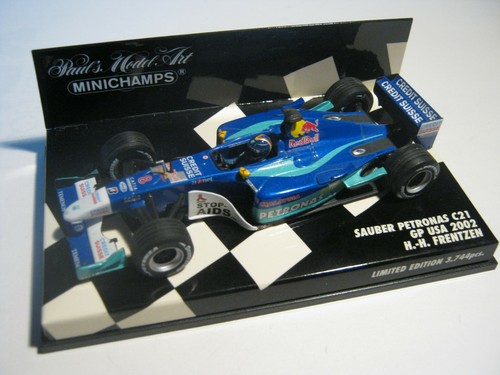 1:43 Sauber Petronas C21 H.H.Frentzen USA Gp 2002 Minichamps 400020108 Conf