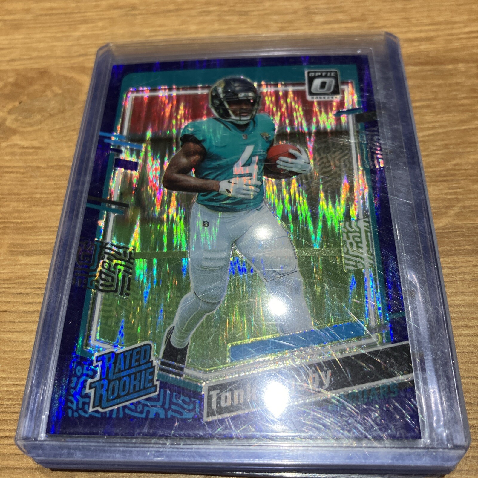 2023 PANINI DONRUSS OPTIC TANK BIGSBY RC PURPLE SHOCK RATED ROOKIE #252 JAGUARS
