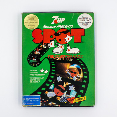 7up ''Cool'' Spot US Import von Virgin IBM PC MS-DOS 5,25'' Disks Big Box Kult