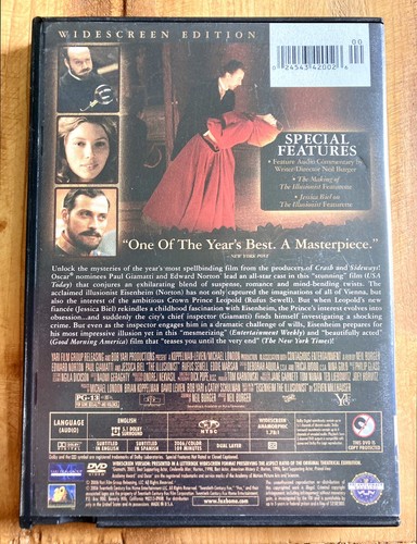 THE ILLUSIONIST DVD WIDESCREEN *BLOCKBUSTER CASE* PAUL GIAMATTI EDWARD NORTON VG - Picture 3 of 3