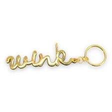 GOLD WINK KEYCHAIN FUN FLIRTY GIFT