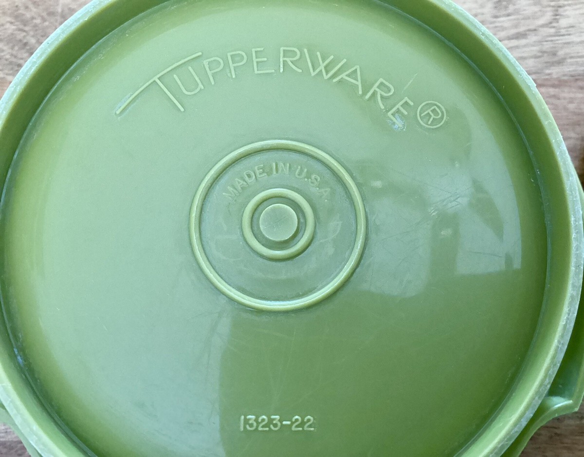 Couvercle Tupperware Vintage Vert Diamètre 22 Cm – Réf 3604A-2