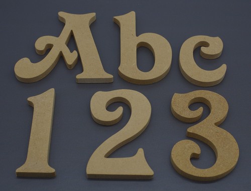 Wooden Letters-From 10 cm to 50 cm-MDF Numbers-9mm or 18 mm thick-Longdon font - Picture 8 of 16