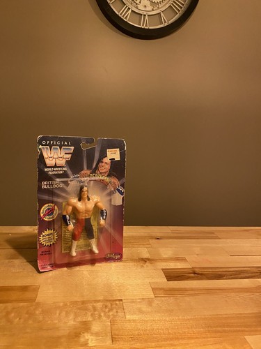 1995 WWE Just Toys British Bulldog Bend-ems Wrestl...