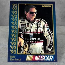 Dale Earnhardt NASCAR HOFer autographed VINTAGE card 1993 MAXX PREMIER PLUS #3