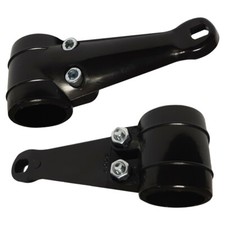 2 Lampenhalter Scheinwerfer Halter Halterung Schwarz Moped Mofa Roller Motorrad
