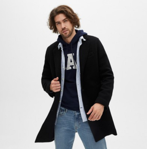gap wool blend topcoat