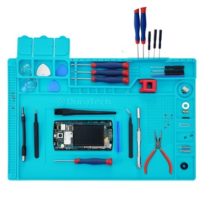 DURATECH Silicone Magnetic Soldering Mat Electronics Repair Heat Resistant 932°F