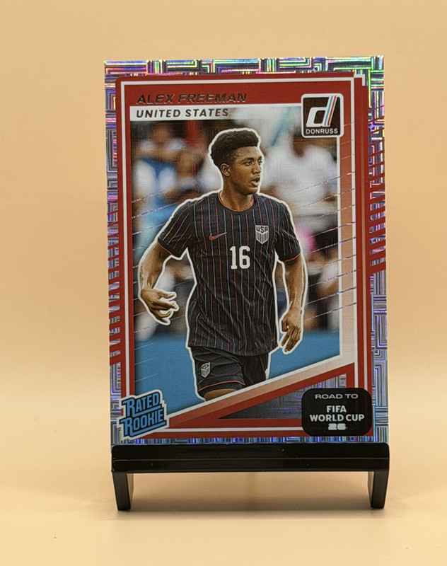 Panini 2025-26 Donruss Road to FIFA World Cup Alex Freeman USA #202 Rated Rookie