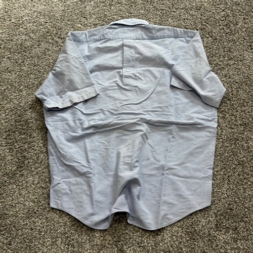 Ralph Lauren Blake Mens Short Sleeve Button Down Shirt Light Blue S 22" x 30" - Picture 3 of 5