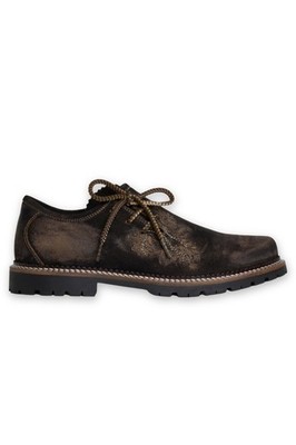 Haferlschuhe Herren Donau forest Wildbockleder Seitenschnürung Profilsohle 39-50