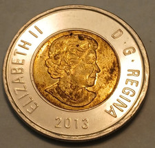 Canada 2 Dollar Coin 2013 Toonie Circulated Bi-metallic - Circulated