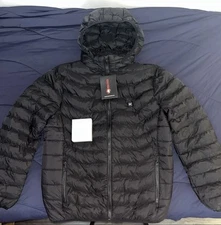 ANTARCTICA GEAR Heated Jacket Unisex L Black Electric Puffer USB 3.7 Winter Coat