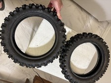 Knobby Tires For Dirt Bike (2) Dunlop Small 70/100-10 max  Geomax MX34 10