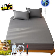 Earthing Grounding Sheets Queen Size Gray Cotton and Silver Fibre for Imp.....