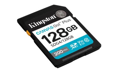 Kingston Canvas Go! Plus Gen4 128GB SDXC Speicherkarte (200 MB/s, C10 UHS-I U...