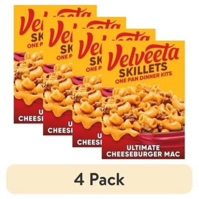 Ultimate Cheeseburger and Cheese One Pan Dinner Kit 4 Pack Easy Prep Family