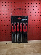 Snap-on Tools Nice Sgfmn106 Red 6-piece Soft Grip Handle Miniature File Set Snap-on Tools Nice Sgfmn106 Red 6-piece Soft Grip Handle Miniature File Set