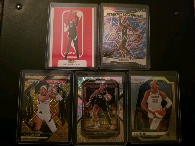 Aja Wilson Card Bundle, 5 Cards , 2 Numbered