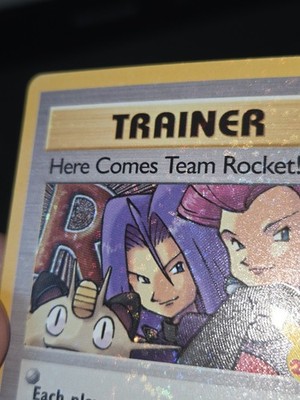 1x Celebrations Here Comes Team Rocket! 15/82 HOLO BLEED ERROR