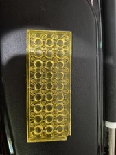 Vintage LEGO Classic Space Trans Yellow PLATE 4 x 10 piece brick 3030