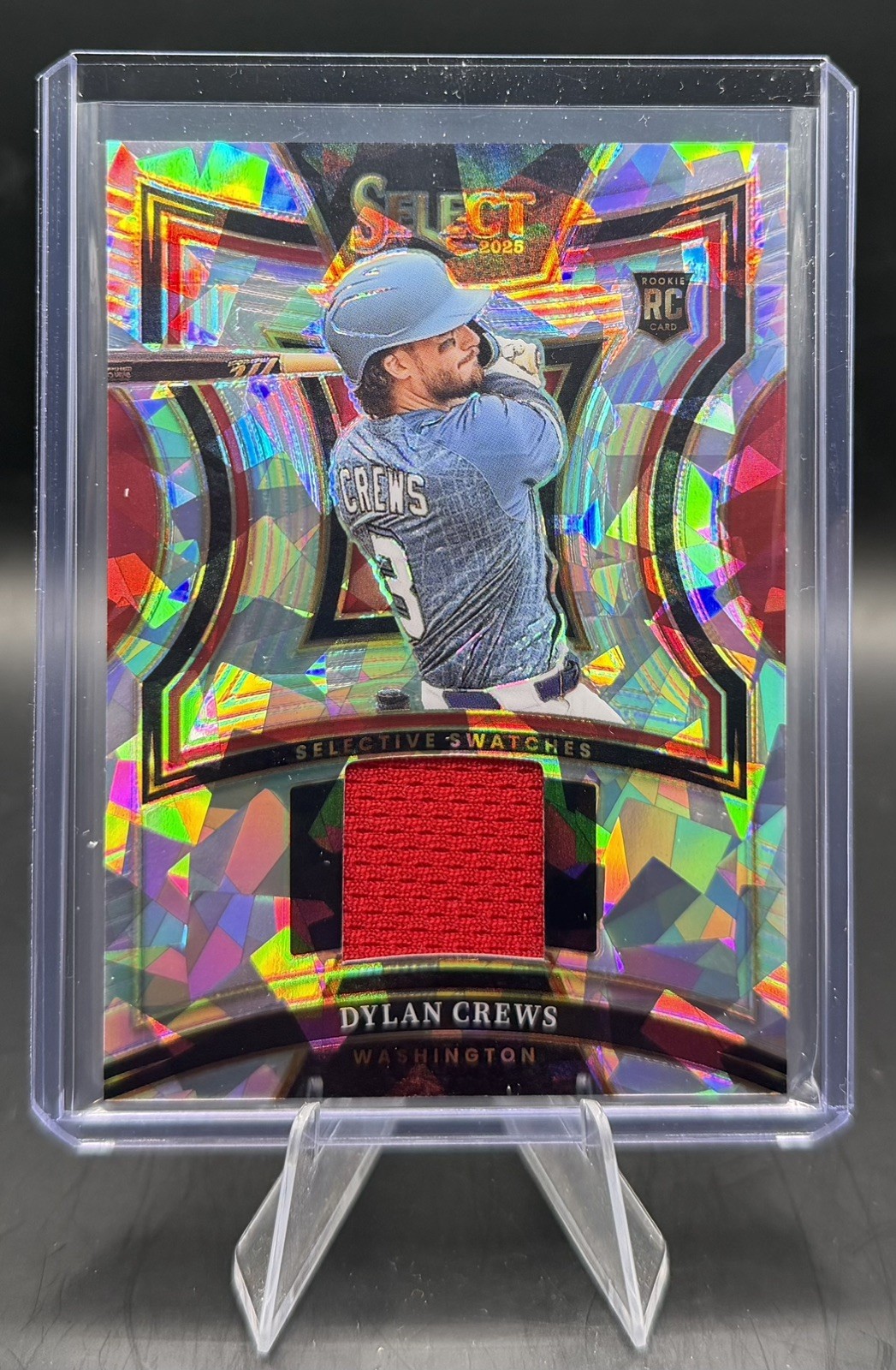 Panini Select 2025 Dylan Crews Rookie Selective Swatches Prizm Nationals #SS-DC