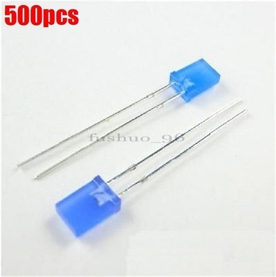 500Pcs   Color Emitting Diode   Light 2X5X7MM Rectangle Led Ic New mt #pq