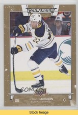 2017-18 Upper Deck Compendium Gold Johan Larsson #35 READ i8h
