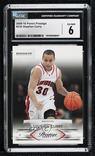 2009-10 Panini Prestige Rookie Stephen Curry #230 CGC 6 Rookie RC