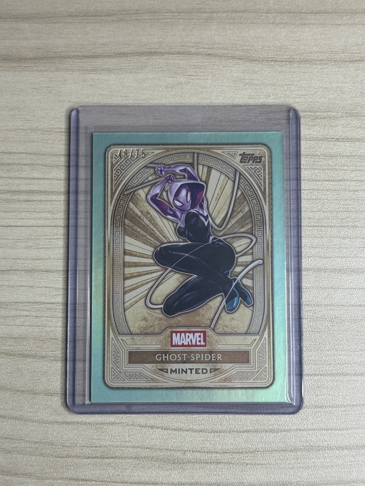 2025 TOPPS MARVEL MINT GHOST-SPIDER GOLD 48/75 TEAL  SP💥