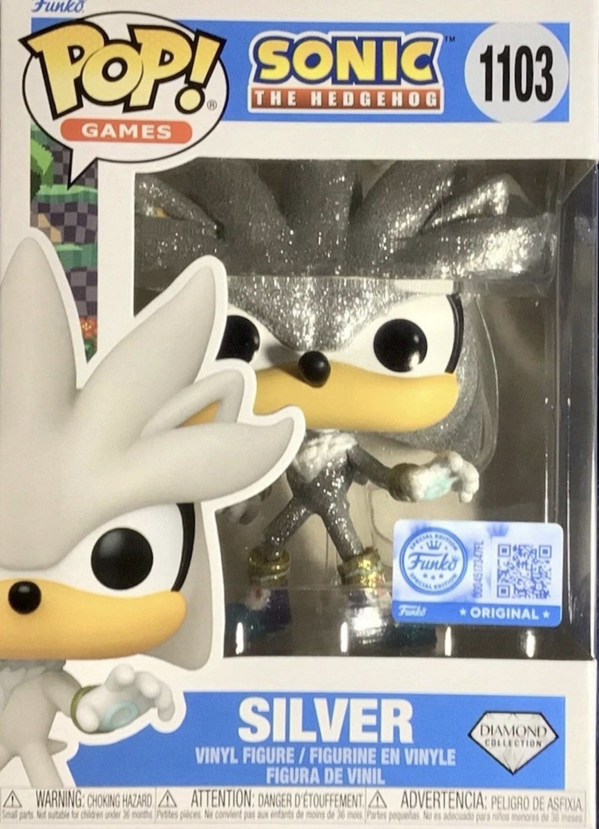 Funko Pop! Sonic The Hedgehog 1103 Silver Diamond Glitter