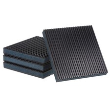 4pcs Rubber Anti Vibration Pads 6" x 6" x 7/8" Isolation Vibration Absorbing Mat