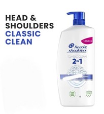 Head&Shoulders Classic Clean 2in1 Shampoo&Conditioner 1000ml 100% Dandruff Free  12.99 per litre