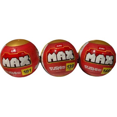 Zuru Max Sushi Bar 3-Pack Balls 139, 146, 181 Pc Sets NEW Sealed