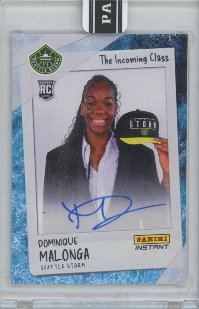 2025 Panini Instant WNBA The Incoming Class Dominique Malonga Water Auto #/10 RC