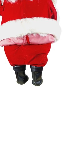 Vintage RENNOC Animated Santa Claus 18” Christmas Figure w/ Lighted Candle WORKS - 第 14/14 張圖片