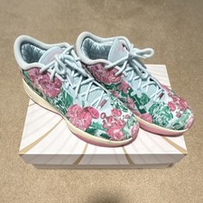 Nike LEBRON XXI PRM Floral Light Blue Pink Green Low Top Basketball Sneakers