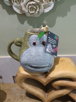 Pg Tips Tee Schimpanse Becher und Löffel Comic Relief Sammlerstück selten