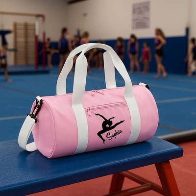Personalisierter Fass Tanzsack Turnbeutel Ballett bedruckt Mädchen Kinder Schule Turnbeutel