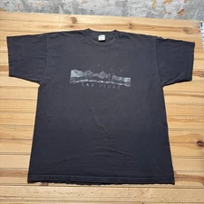 Vintage 90s Las Vegas Desert Cactus Landscape Graphic Souvenir T-Shirt USA - XXL