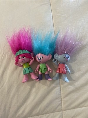 Lot of 3 DreamWorks TROLLZ Figures