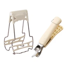 Stainless Steel Foldable Hot Plate Gripper Clip Dish Bowl Retriever Pots Clamp