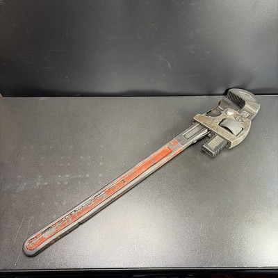 Vintage 24'' PEXTO Stillson Heavy Duty Adjustable Jaw Pipe Wrench USA Owners Mark