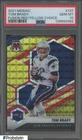 2021 Panini Mosaic Fusion Red Yellow Choice #137 Tom Brady 45/80 PSA 10 GEM MINT