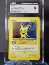 2000 Pichu 12/111 Neo Genesis Holo 🌀Swirl 🌀 CGC 9 on eBay