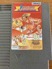 NES ~ TRACK & FIELD IN BARCELONA ~ Nintendo NES-91-AUS Game Cart + Manual Pal A