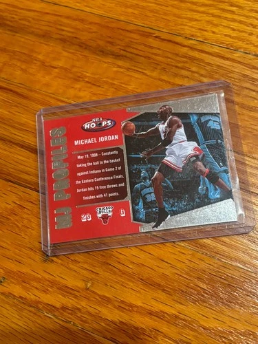 MICHAEL JORDAN MJ PROFILES NBA HOOPS CARD # MJ-27 FLEER