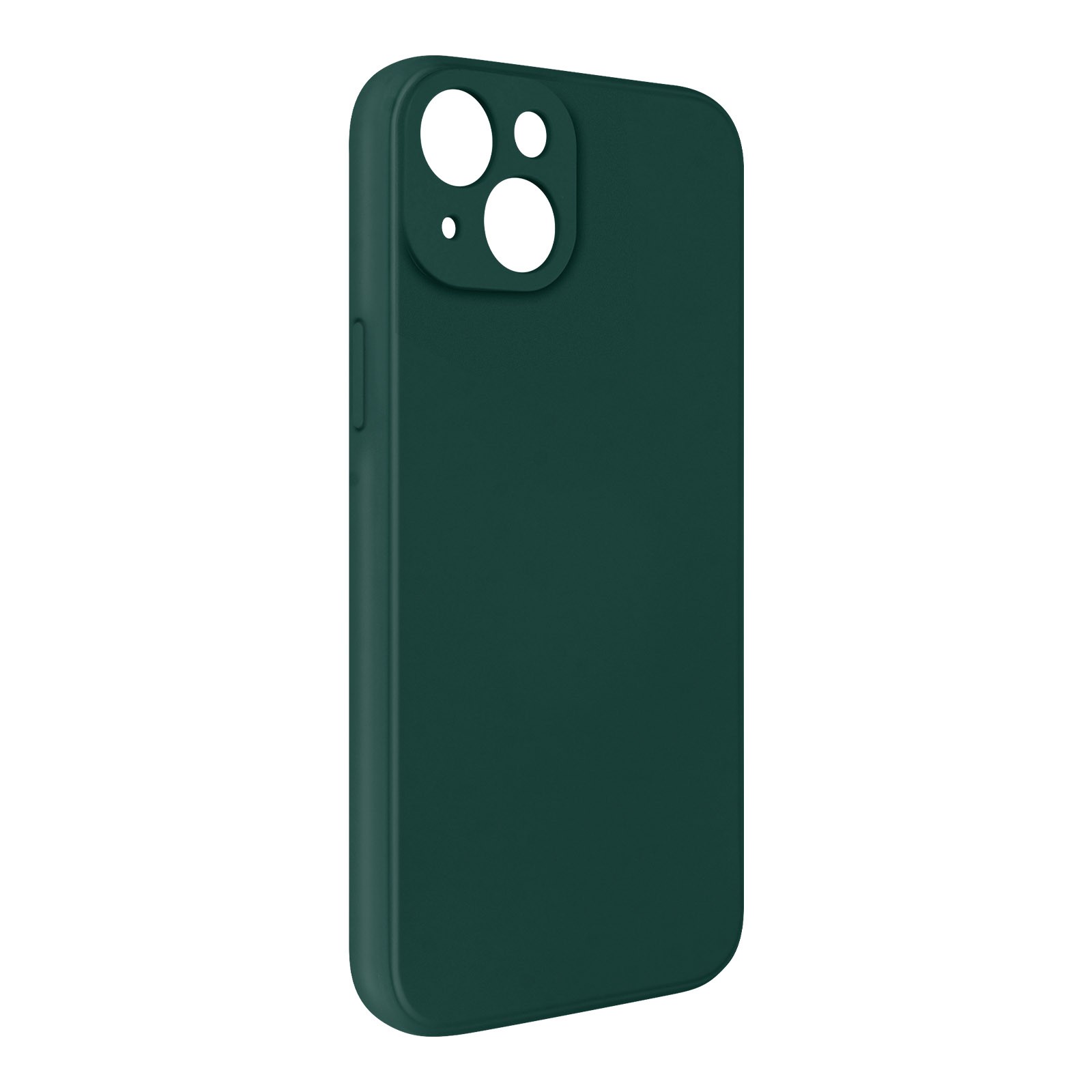 Coque iPhone 13 silicone finition soft touch design épuré vert - 2