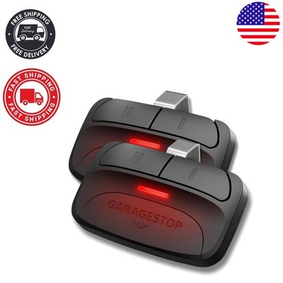 Dual Channel Garage Door Opener Remote - Supports Learn Button & DIP Switchs